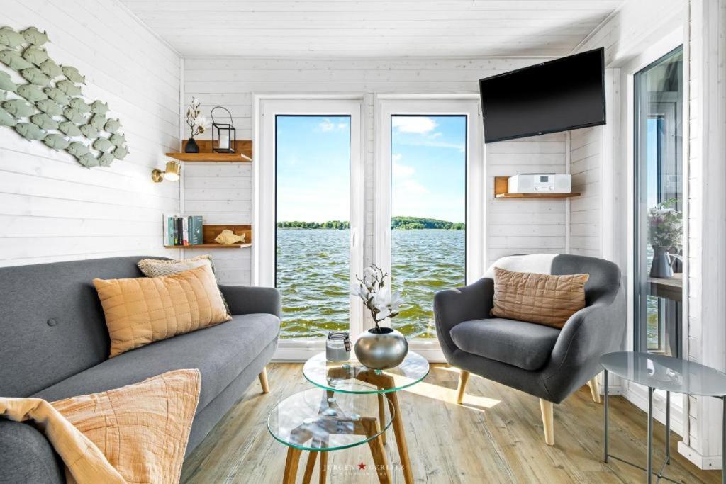 Hausboot Gluecksmomente Mit Dachterrasse In Schleswig Am Ostseefjord Schlei Екстер'єр фото